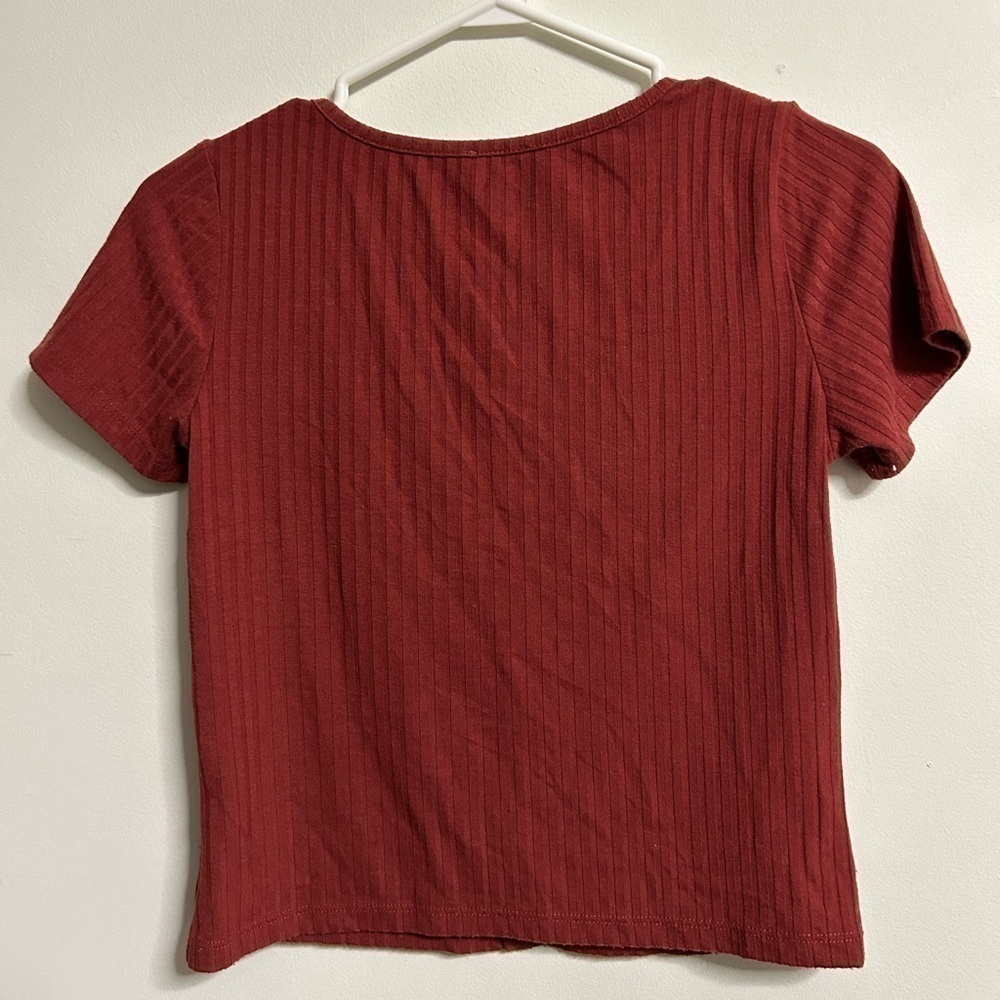 Garage Ribbed Cropped T Shirt - Picture 2 of 3